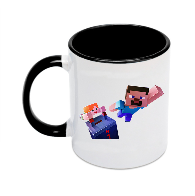 （画像用） マインクラフト ブロックの世界 Minecraft MC Block world カラーマグカップ