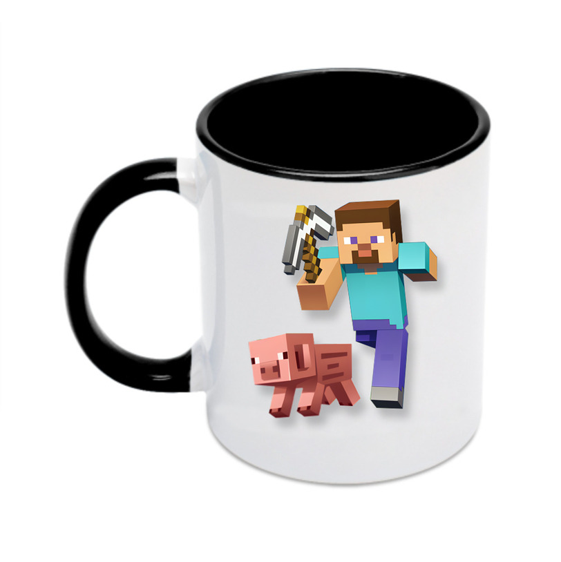 （画像用） マインクラフト ブロックの世界 Minecraft MC Block world カラーマグカップ