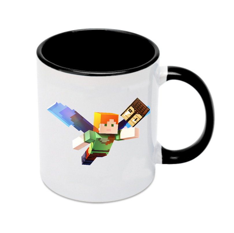 （画像用） マインクラフト ブロックの世界 Minecraft MC Block world カラーマグカップ