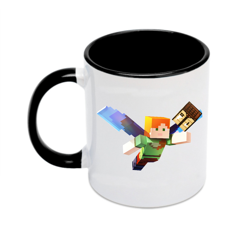 （画像用） マインクラフト ブロックの世界 Minecraft MC Block world カラーマグカップ