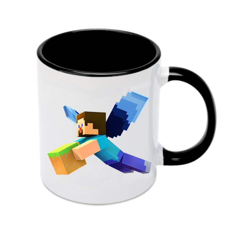 （画像用） マインクラフト ブロックの世界 Minecraft MC Block world カラーマグカップ