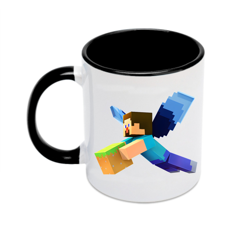 （画像用） マインクラフト ブロックの世界 Minecraft MC Block world カラーマグカップ