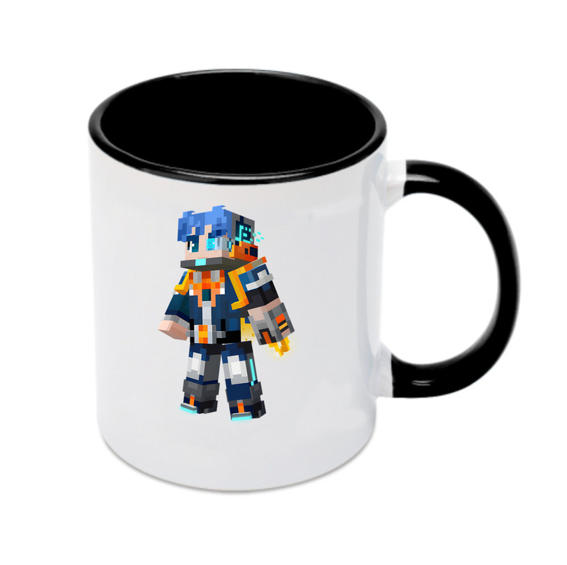 （画像用） マインクラフト ブロックの世界 Minecraft MC Block world カラーマグカップ