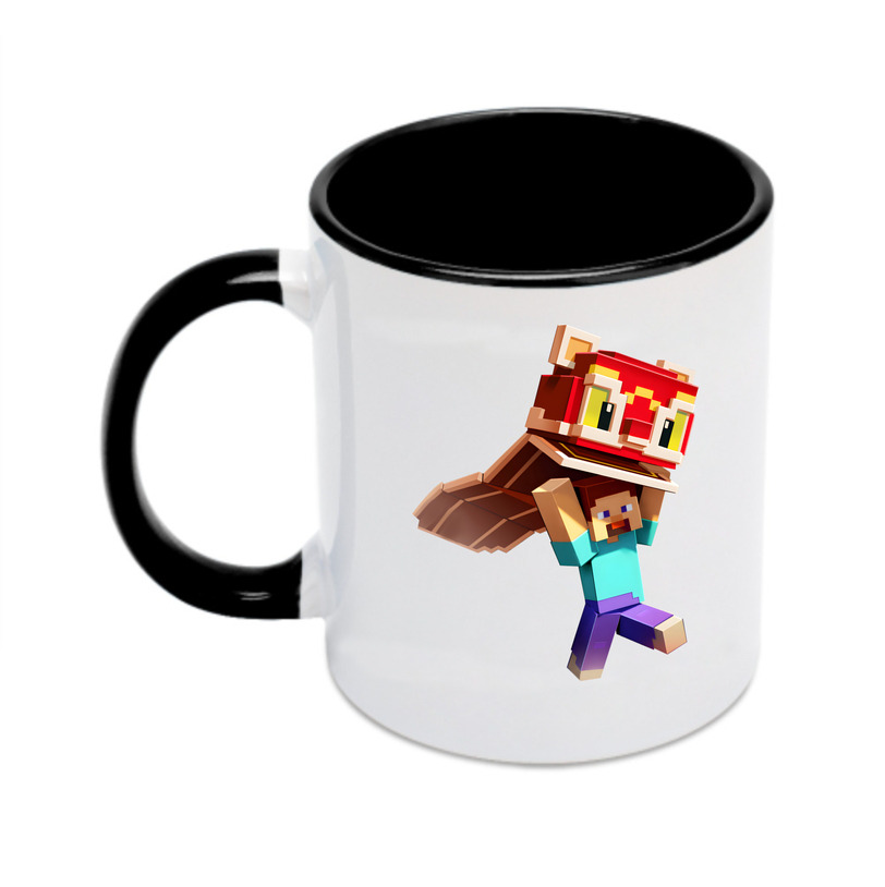 （画像用） マインクラフト ブロックの世界 Minecraft MC Block world カラーマグカップ