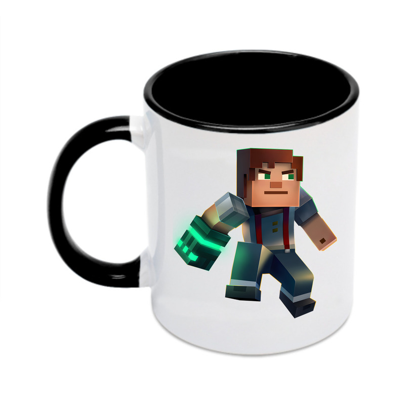 （画像用） マインクラフト ブロックの世界 Minecraft MC Block world カラーマグカップ