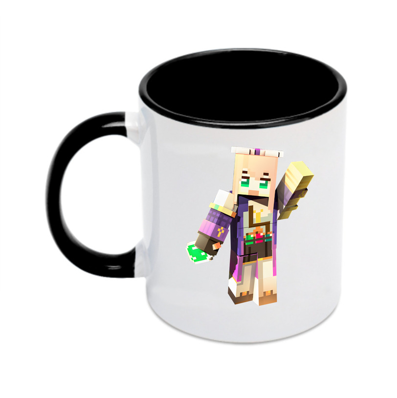 （画像用） マインクラフト ブロックの世界 Minecraft MC Block world カラーマグカップ