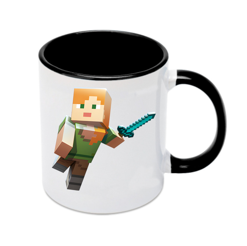 （画像用） マインクラフト ブロックの世界 Minecraft MC Block world カラーマグカップ