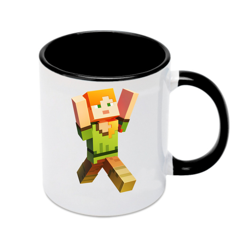 （画像用） マインクラフト ブロックの世界 Minecraft MC Block world カラーマグカップ