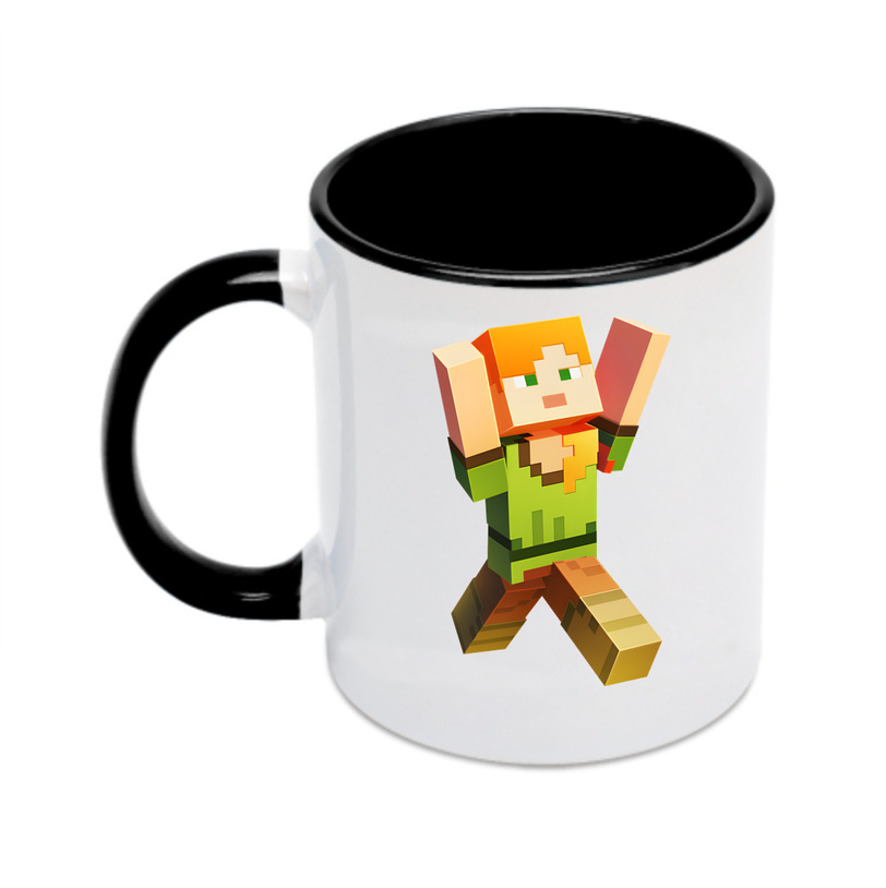 （画像用） マインクラフト ブロックの世界 Minecraft MC Block world カラーマグカップ
