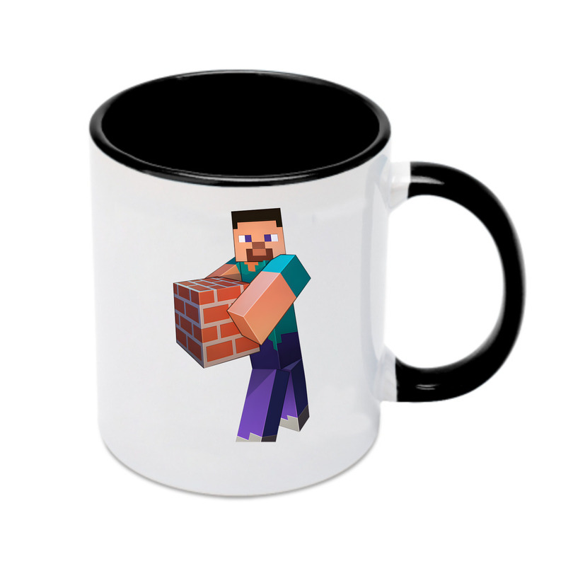 （画像用） マインクラフト ブロックの世界 Minecraft MC Block world カラーマグカップ
