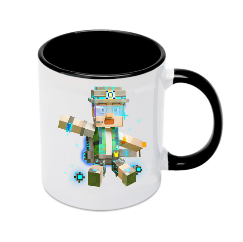 （画像用） マインクラフト ブロックの世界 Minecraft MC Block world カラーマグカップ