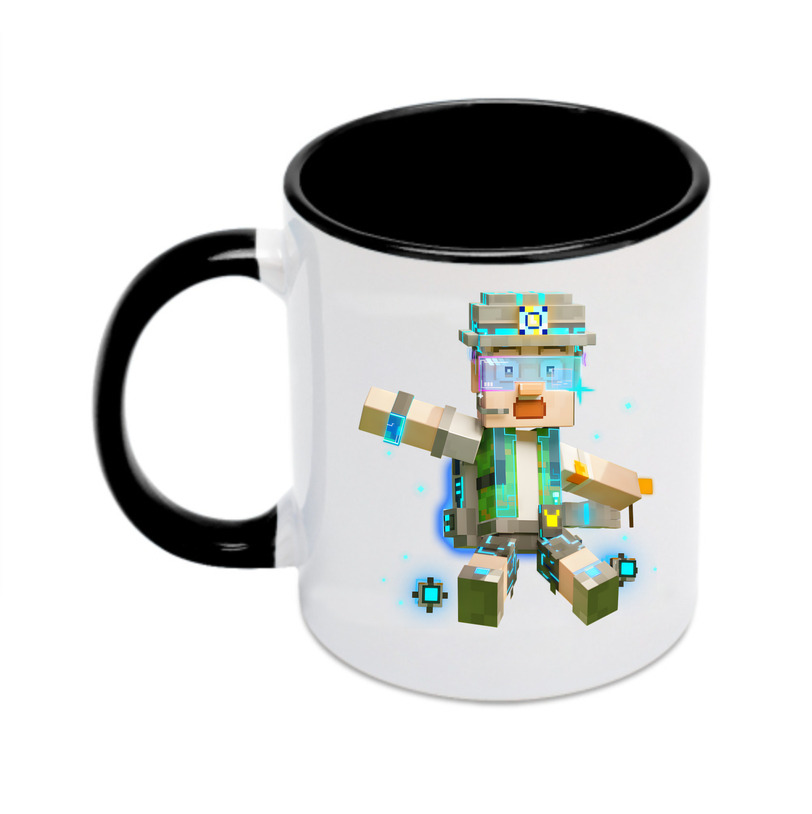（画像用） マインクラフト ブロックの世界 Minecraft MC Block world カラーマグカップ
