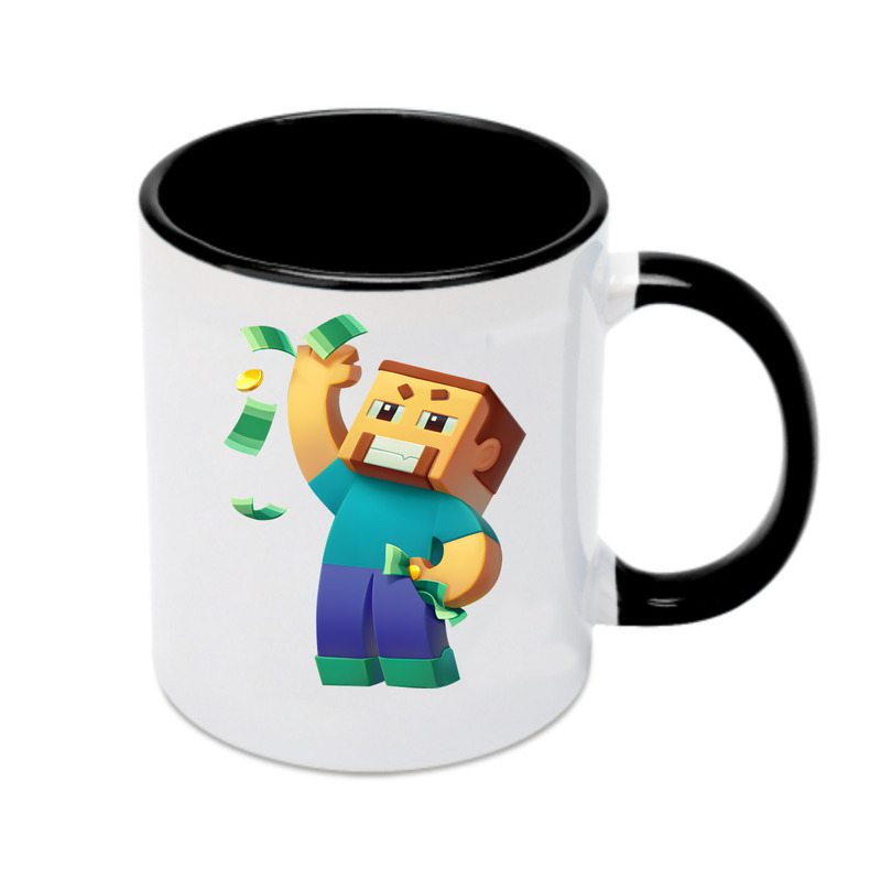 （画像用） マインクラフト ブロックの世界 Minecraft MC Block world カラーマグカップ