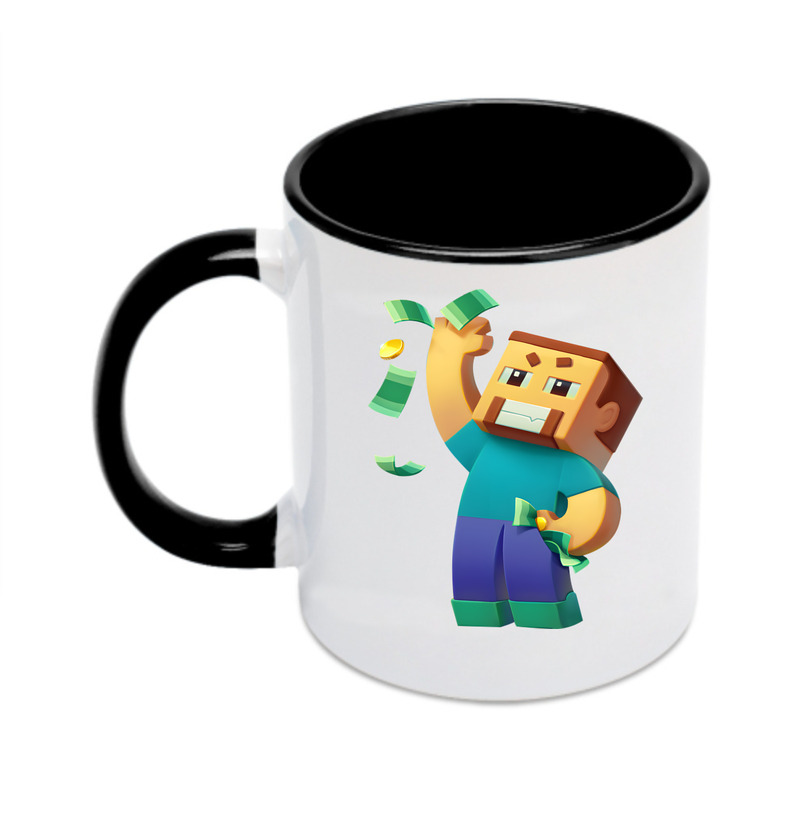 （画像用） マインクラフト ブロックの世界 Minecraft MC Block world カラーマグカップ
