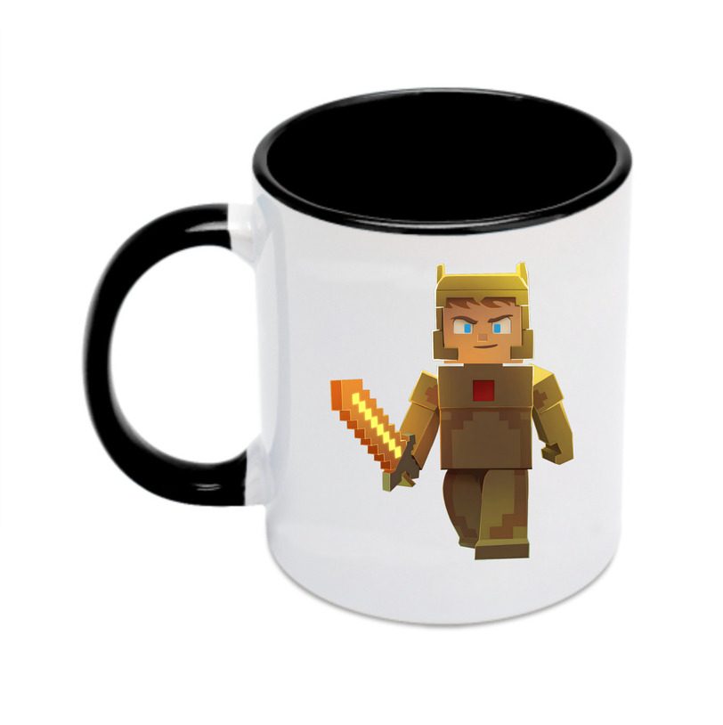 （画像用） マインクラフト ブロックの世界 Minecraft MC Block world カラーマグカップ