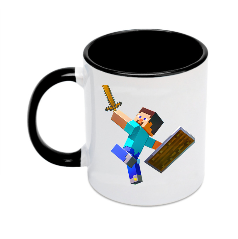 （画像用） マインクラフト ブロックの世界 Minecraft MC Block world カラーマグカップ