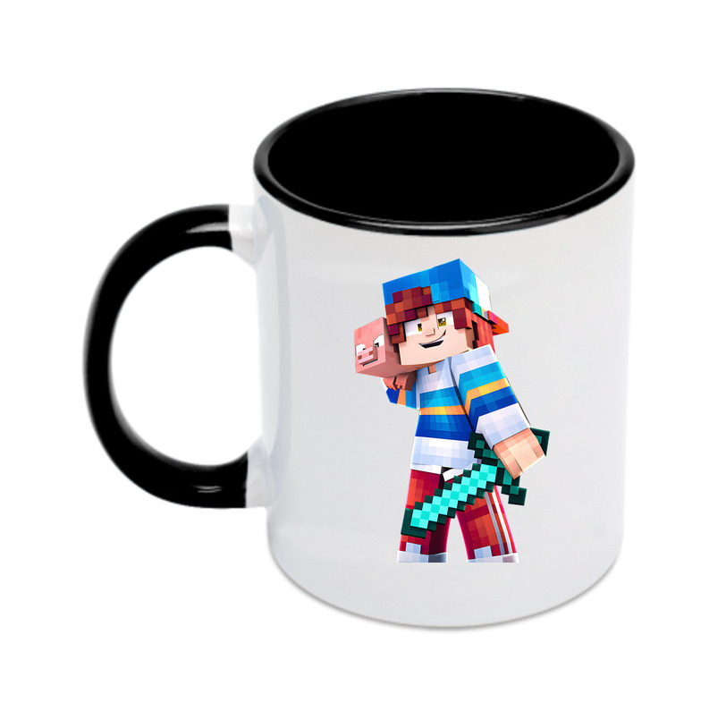 （画像用） マインクラフト ブロックの世界 Minecraft MC Block world カラーマグカップ