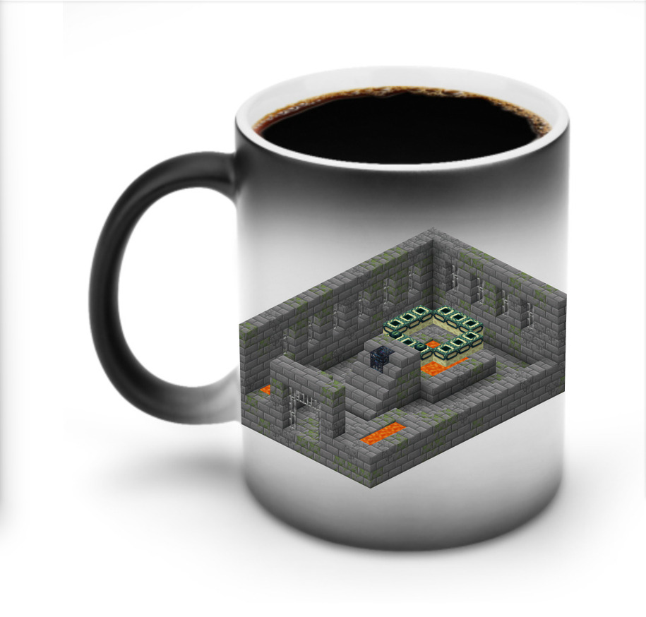 （画像用） マインクラフト ブロックの世界 Minecraft MC Block world 温度変色マグカップ
