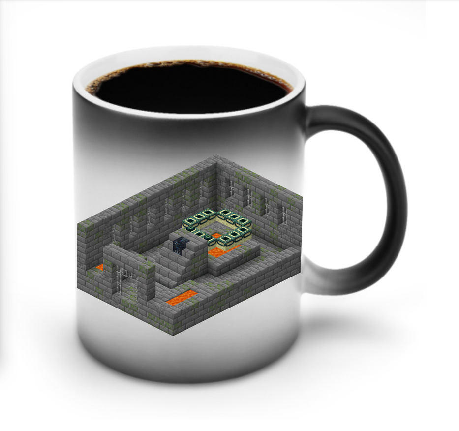 （画像用） マインクラフト ブロックの世界 Minecraft MC Block world 温度変色マグカップ