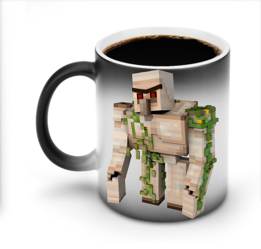 （画像用） マインクラフト ブロックの世界 Minecraft MC Block world 温度変色マグカップ