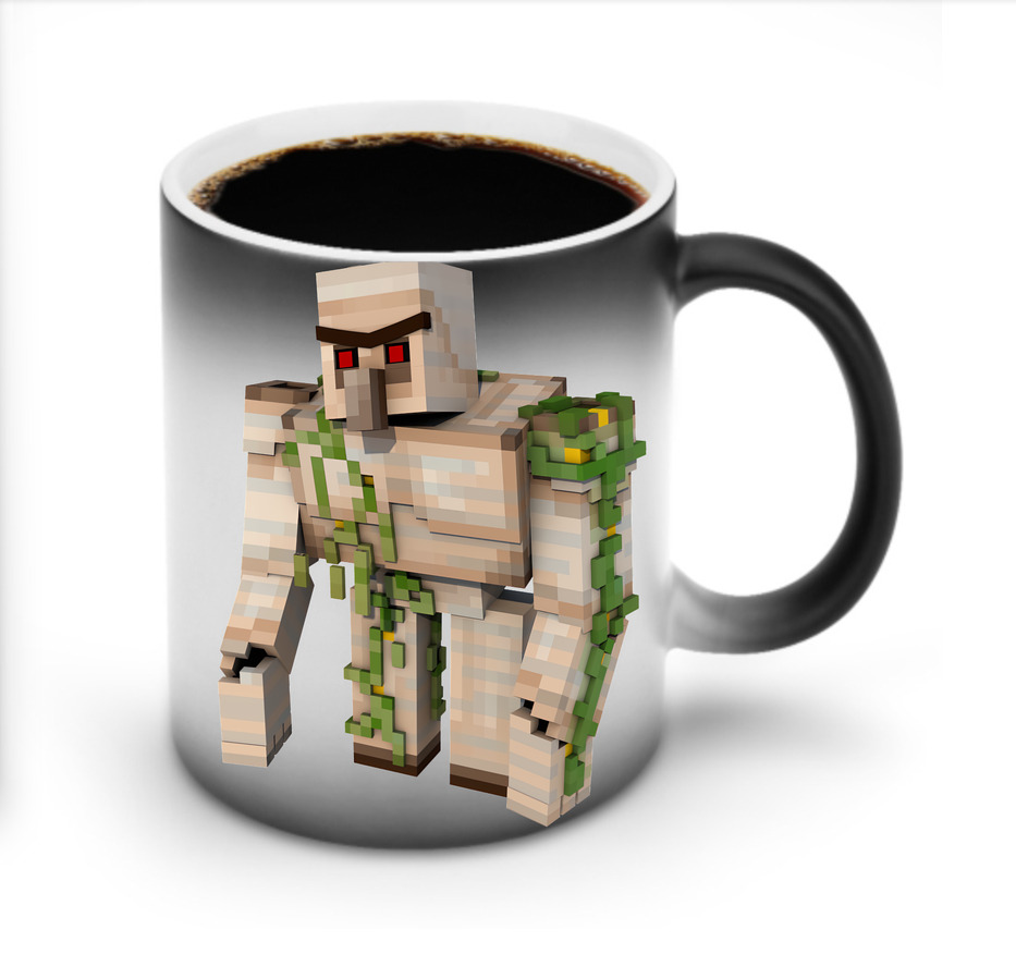 （画像用） マインクラフト ブロックの世界 Minecraft MC Block world 温度変色マグカップ