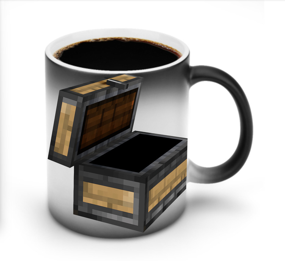 （画像用） マインクラフト ブロックの世界 Minecraft MC Block world 温度変色マグカップ
