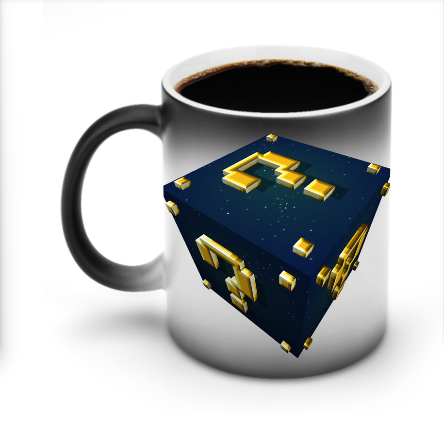 （画像用） マインクラフト ブロックの世界 Minecraft MC Block world 温度変色マグカップ
