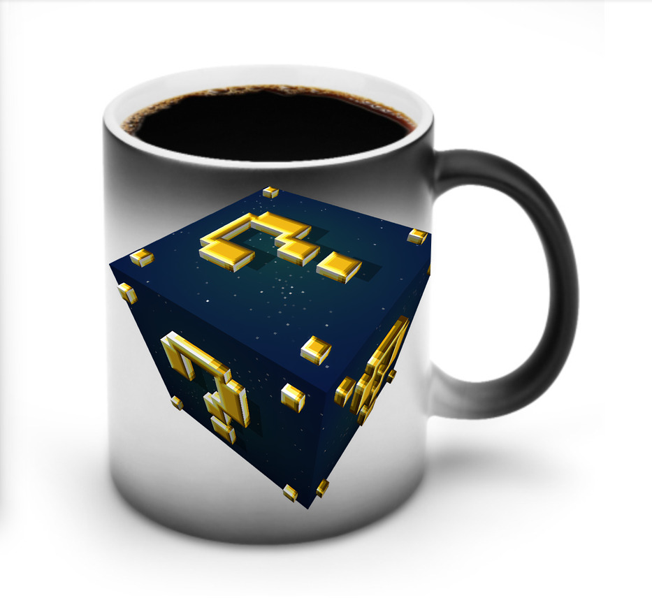 （画像用） マインクラフト ブロックの世界 Minecraft MC Block world 温度変色マグカップ