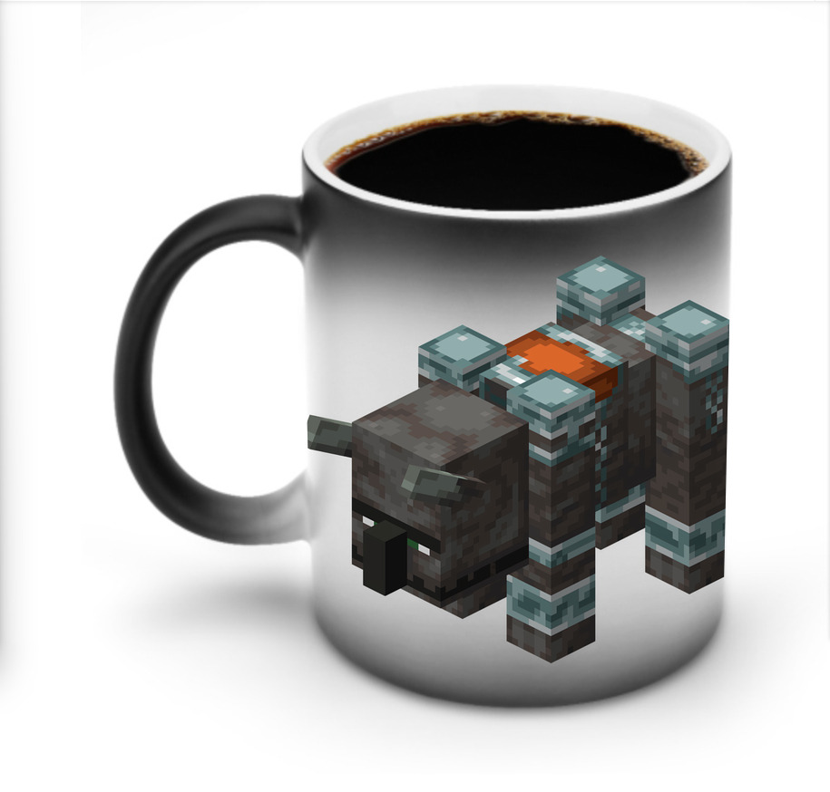 （画像用） マインクラフト ブロックの世界 Minecraft MC Block world 温度変色マグカップ