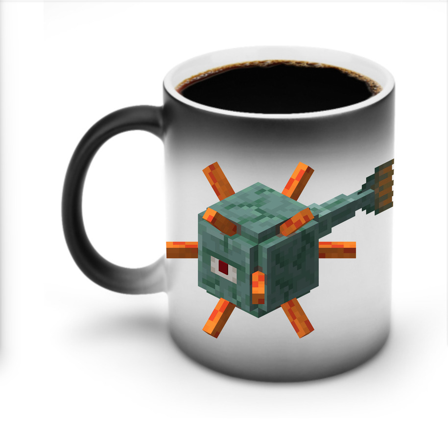 （画像用） マインクラフト ブロックの世界 Minecraft MC Block world 温度変色マグカップ