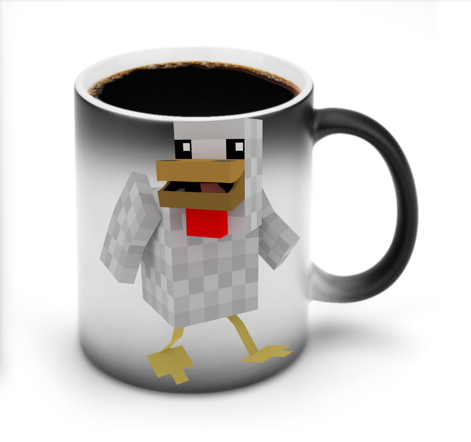（画像用） マインクラフト ブロックの世界 Minecraft MC Block world 温度変色マグカップ