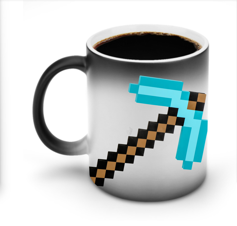 （画像用） マインクラフト ブロックの世界 Minecraft MC Block world 温度変色マグカップ