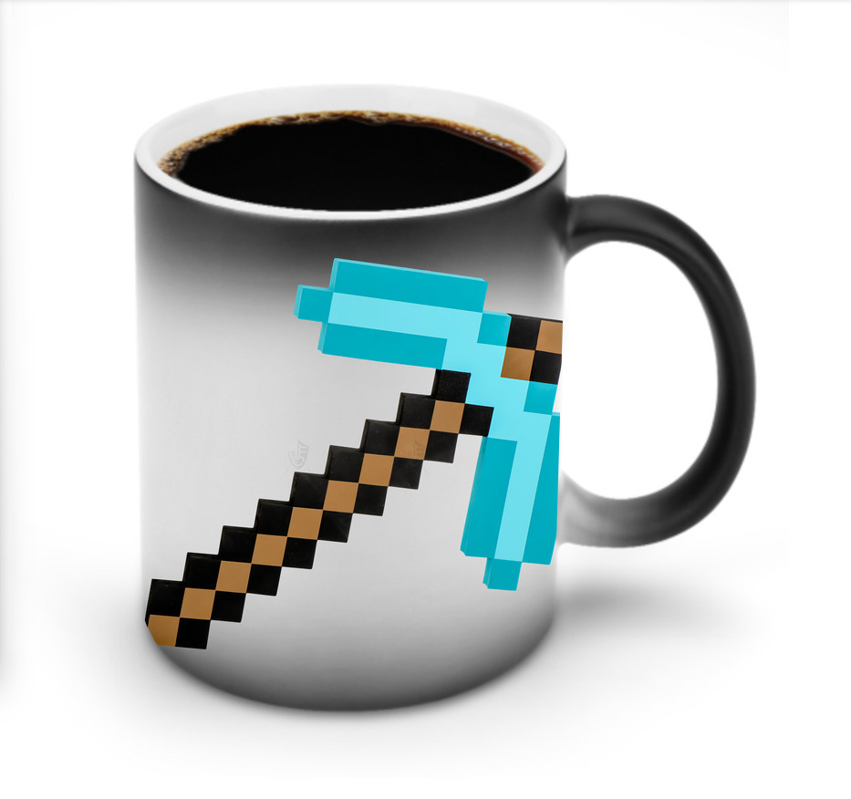 （画像用） マインクラフト ブロックの世界 Minecraft MC Block world 温度変色マグカップ