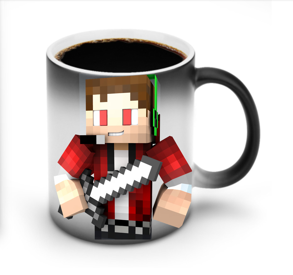（画像用） マインクラフト ブロックの世界 Minecraft MC Block world 温度変色マグカップ
