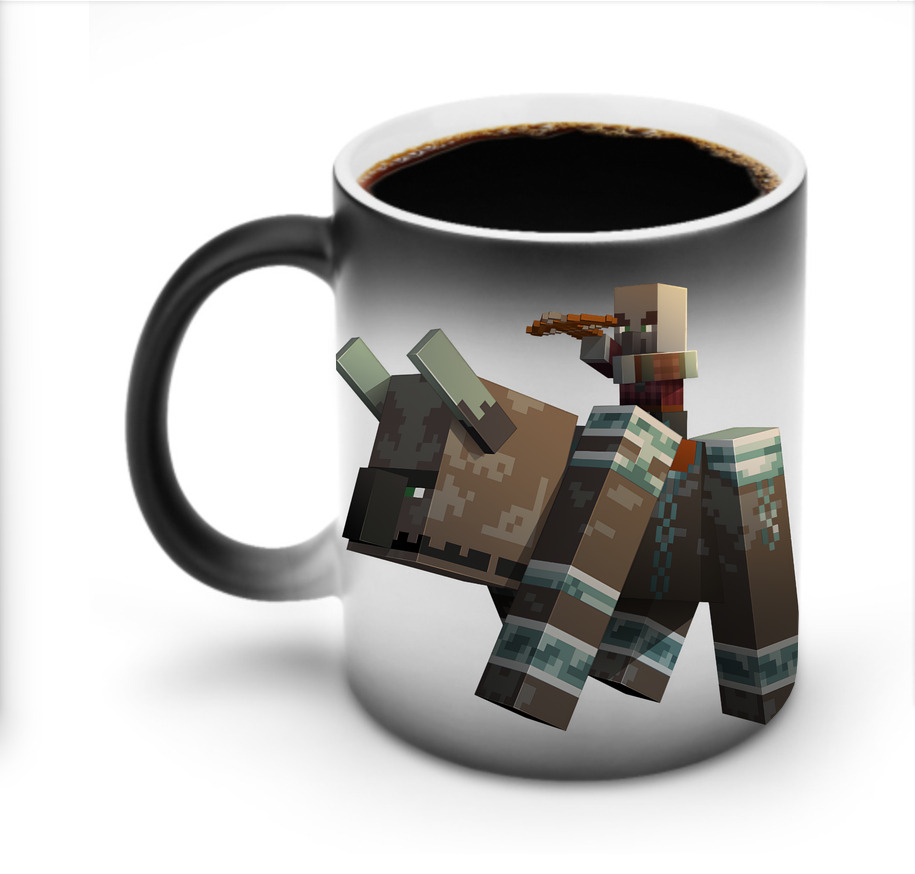 （画像用） マインクラフト ブロックの世界 Minecraft MC Block world 温度変色マグカップ