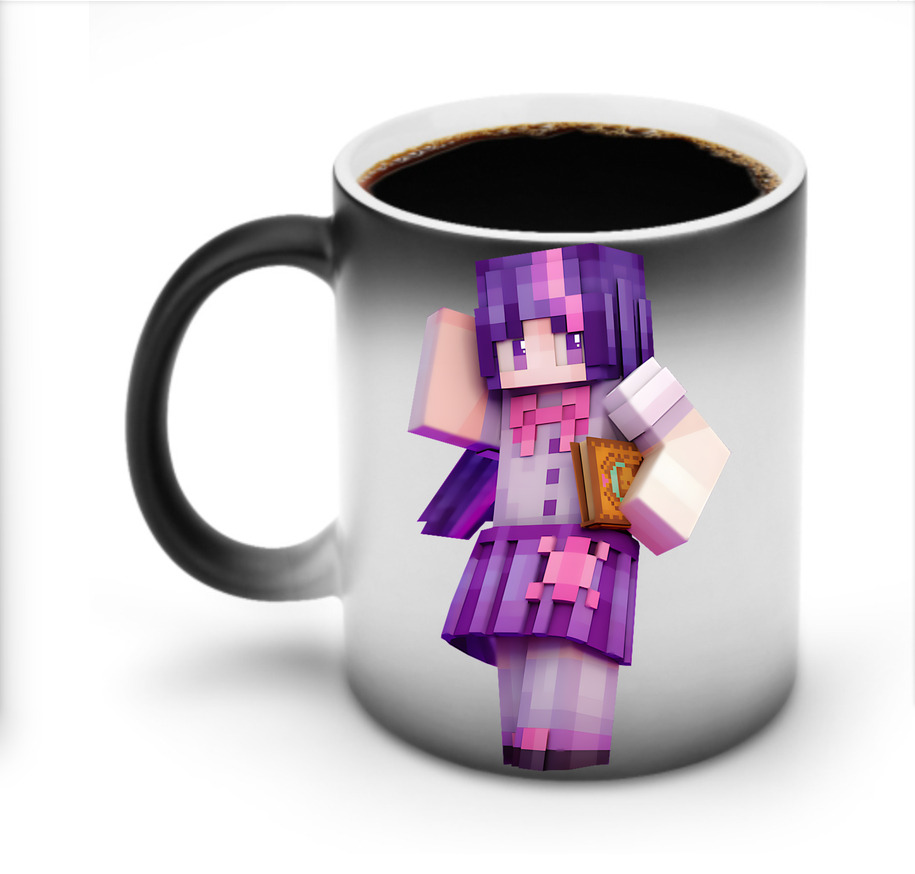 （画像用） マインクラフト ブロックの世界 Minecraft MC Block world 温度変色マグカップ