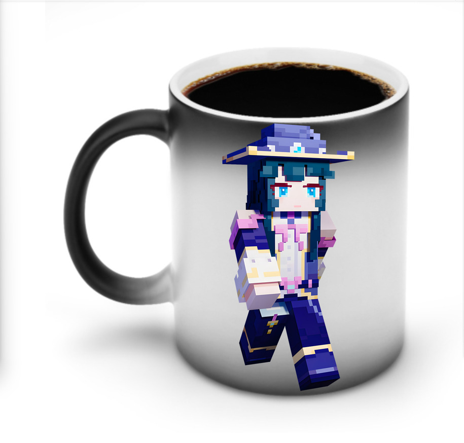（画像用） マインクラフト ブロックの世界 Minecraft MC Block world 温度変色マグカップ