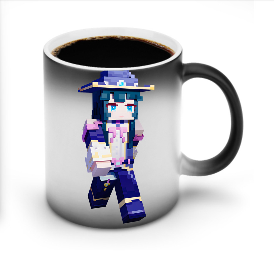 （画像用） マインクラフト ブロックの世界 Minecraft MC Block world 温度変色マグカップ