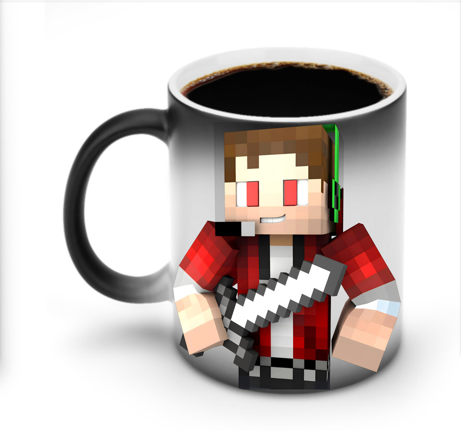 （画像用） マインクラフト ブロックの世界 Minecraft MC Block world 温度変色マグカップ