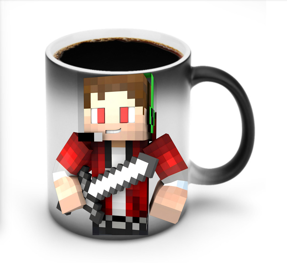 （画像用） マインクラフト ブロックの世界 Minecraft MC Block world 温度変色マグカップ
