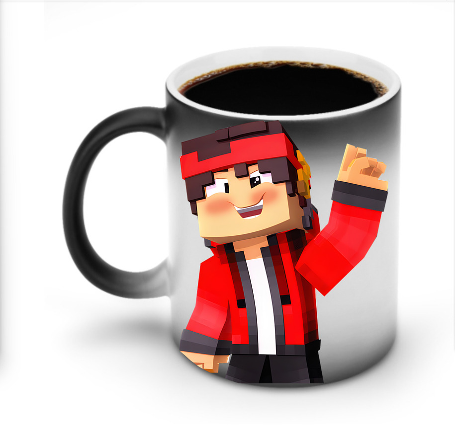 （画像用） マインクラフト ブロックの世界 Minecraft MC Block world 温度変色マグカップ