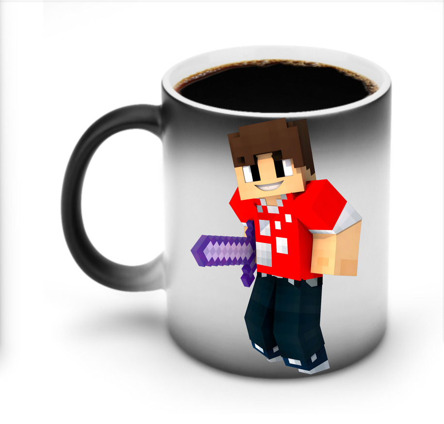 （画像用） マインクラフト ブロックの世界 Minecraft MC Block world 温度変色マグカップ