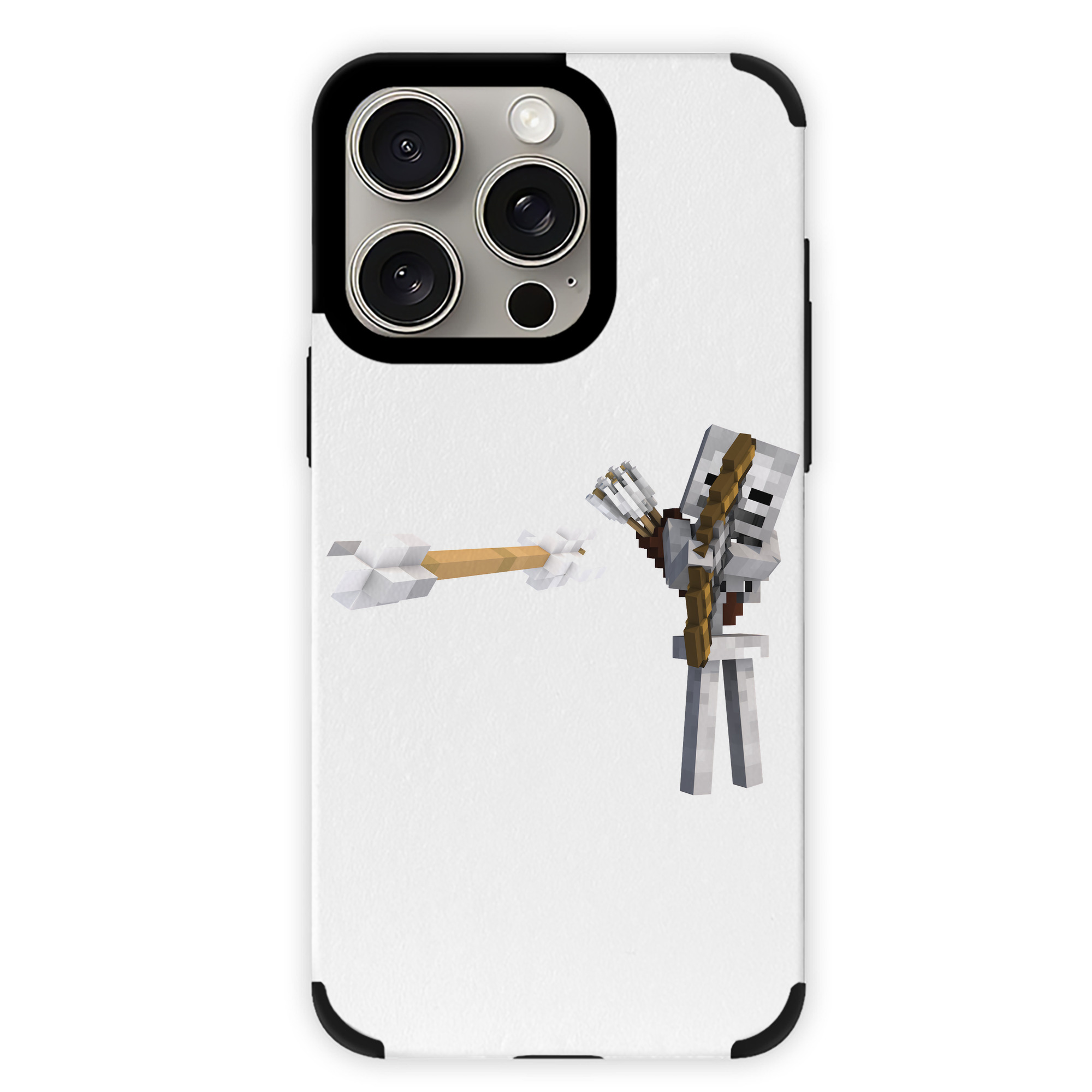 （画像用） マインクラフト ブロックの世界 Minecraft MC Block world 【iPhone15ProMax対応】 PUレザー スマホケース 耐衝撃＆黄変防止