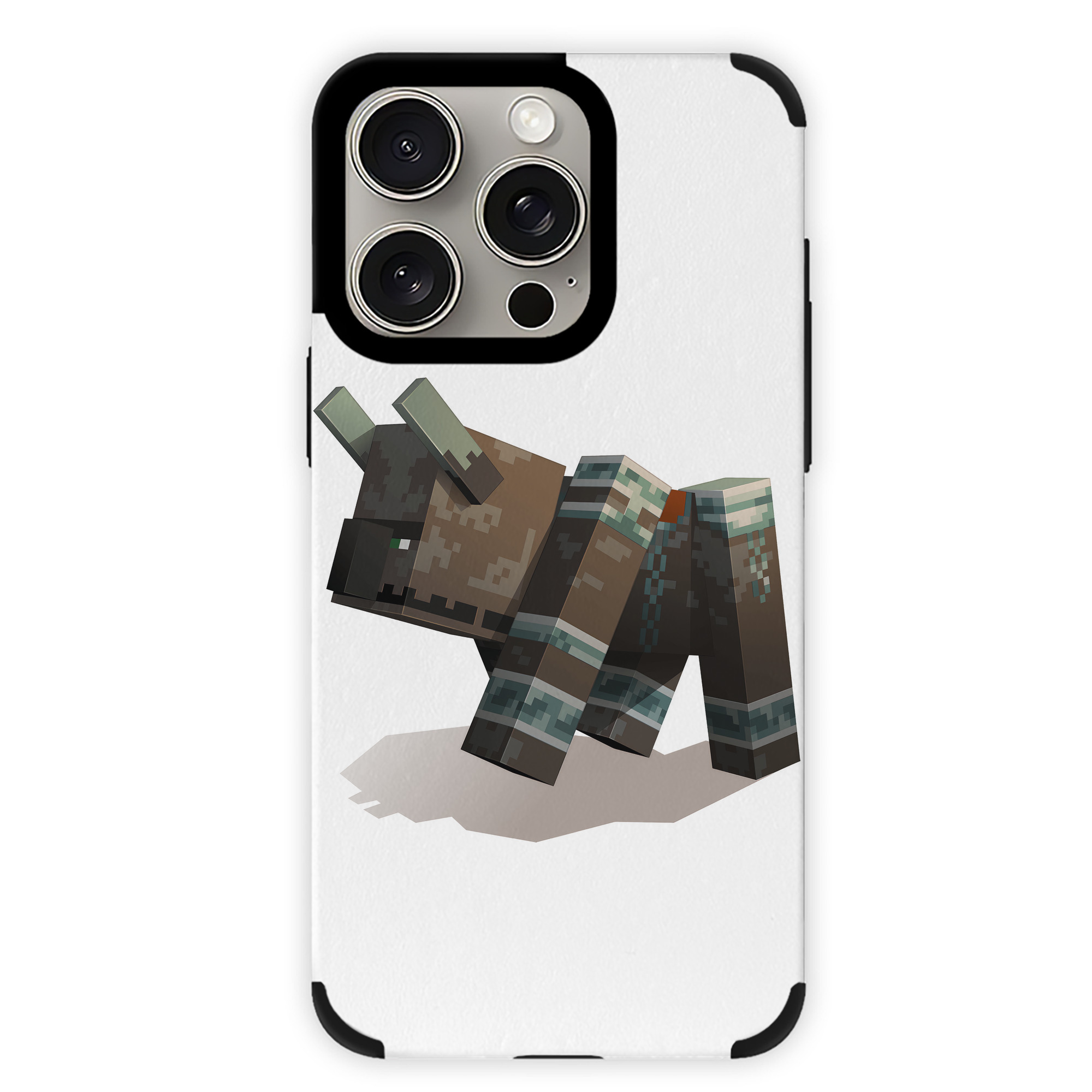（画像用） マインクラフト ブロックの世界 Minecraft MC Block world 【iPhone15ProMax対応】 PUレザー スマホケース 耐衝撃＆黄変防止