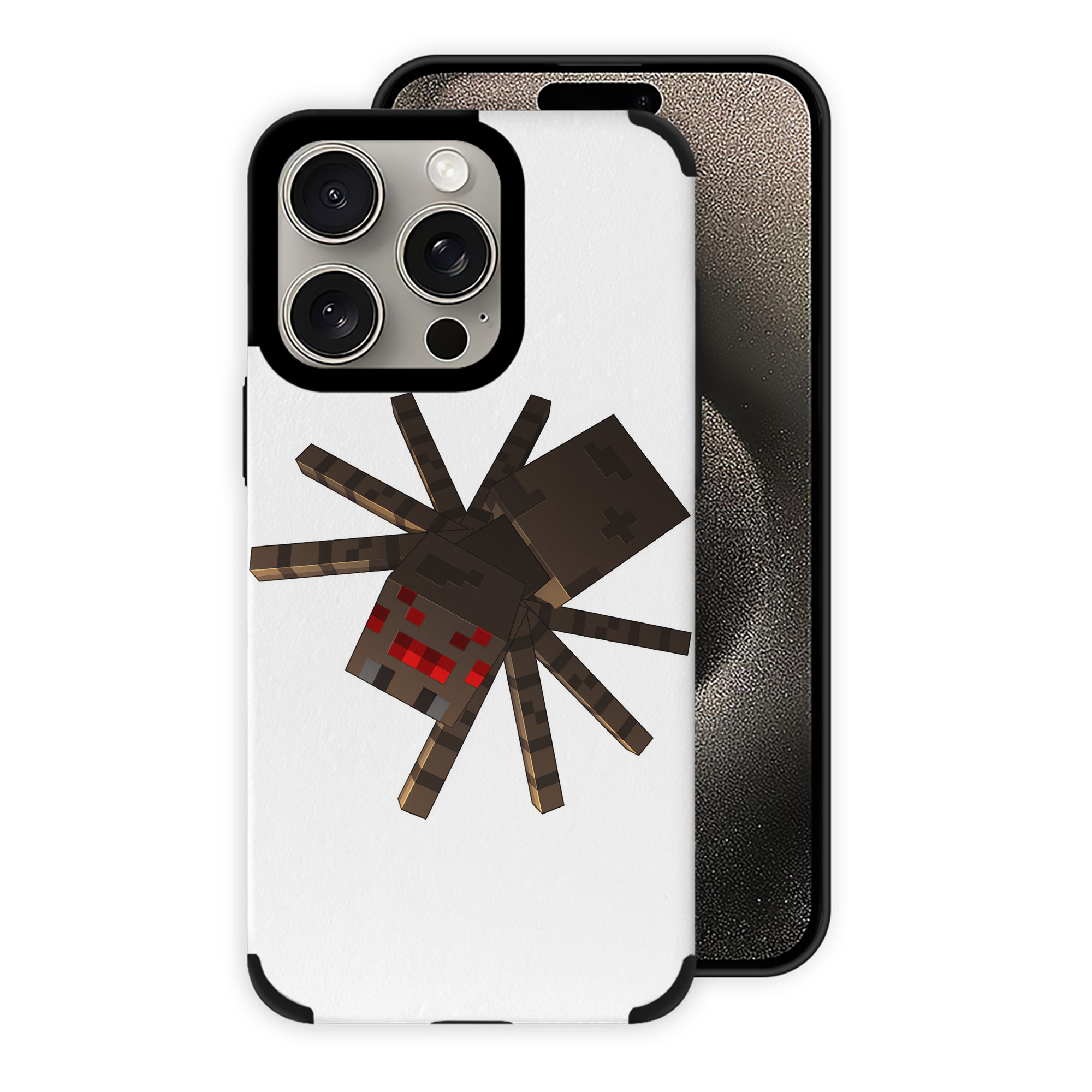 （画像用） マインクラフト ブロックの世界 Minecraft MC Block world 【iPhone15ProMax対応】 PUレザー スマホケース 耐衝撃＆黄変防止