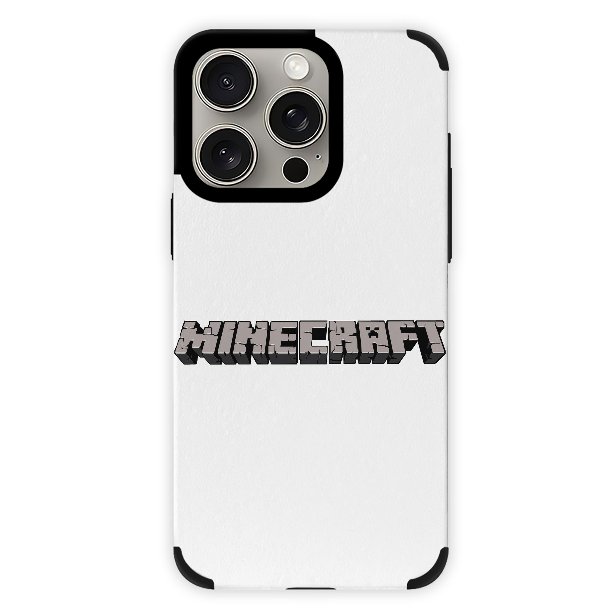 （画像用） マインクラフト ブロックの世界 Minecraft MC Block world 【iPhone15ProMax対応】 PUレザー スマホケース 耐衝撃＆黄変防止