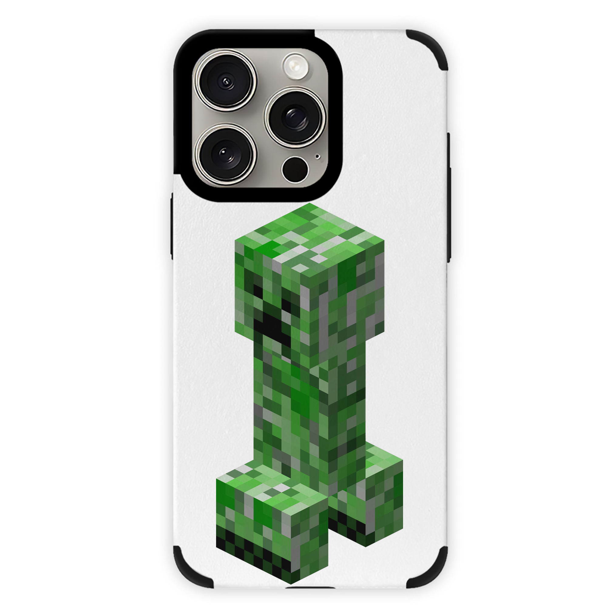 （画像用） マインクラフト ブロックの世界 Minecraft MC Block world 【iPhone15ProMax対応】 PUレザー スマホケース 耐衝撃＆黄変防止