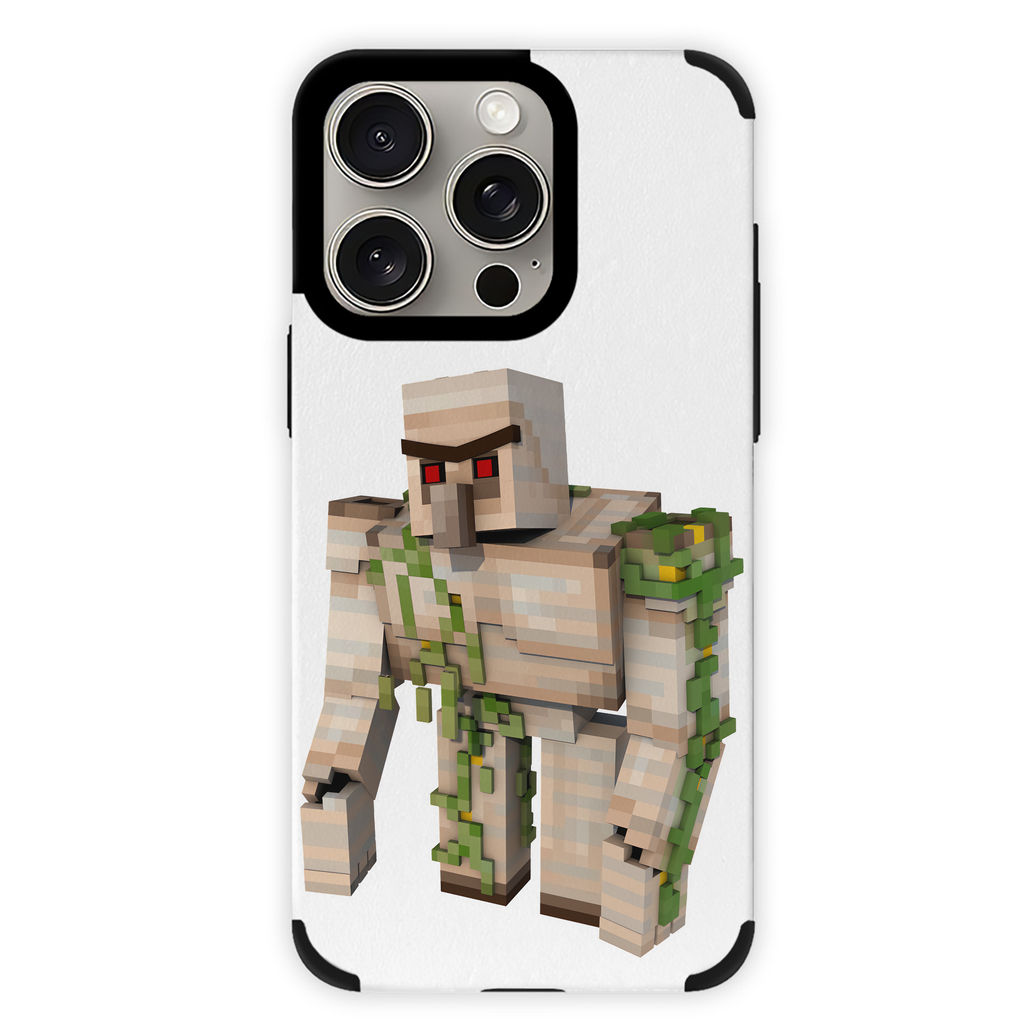 （画像用） マインクラフト ブロックの世界 Minecraft MC Block world 【iPhone15ProMax対応】 PUレザー スマホケース 耐衝撃＆黄変防止