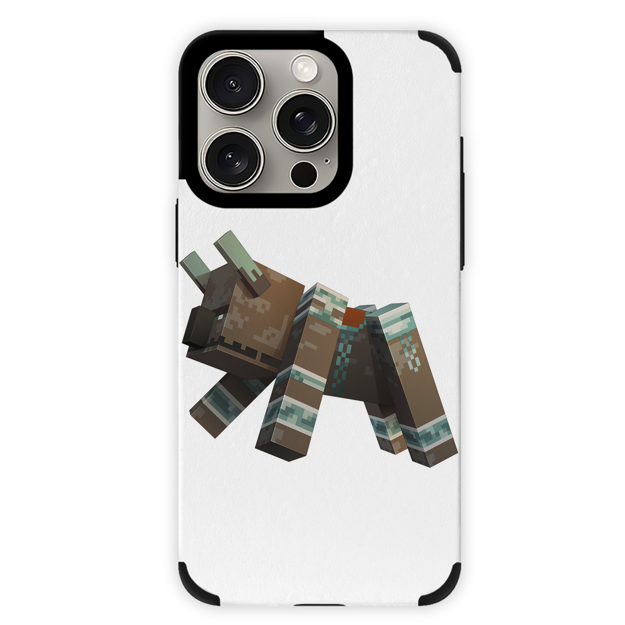 （画像用） マインクラフト ブロックの世界 Minecraft MC Block world 【iPhone15ProMax対応】 PUレザー スマホケース 耐衝撃＆黄変防止