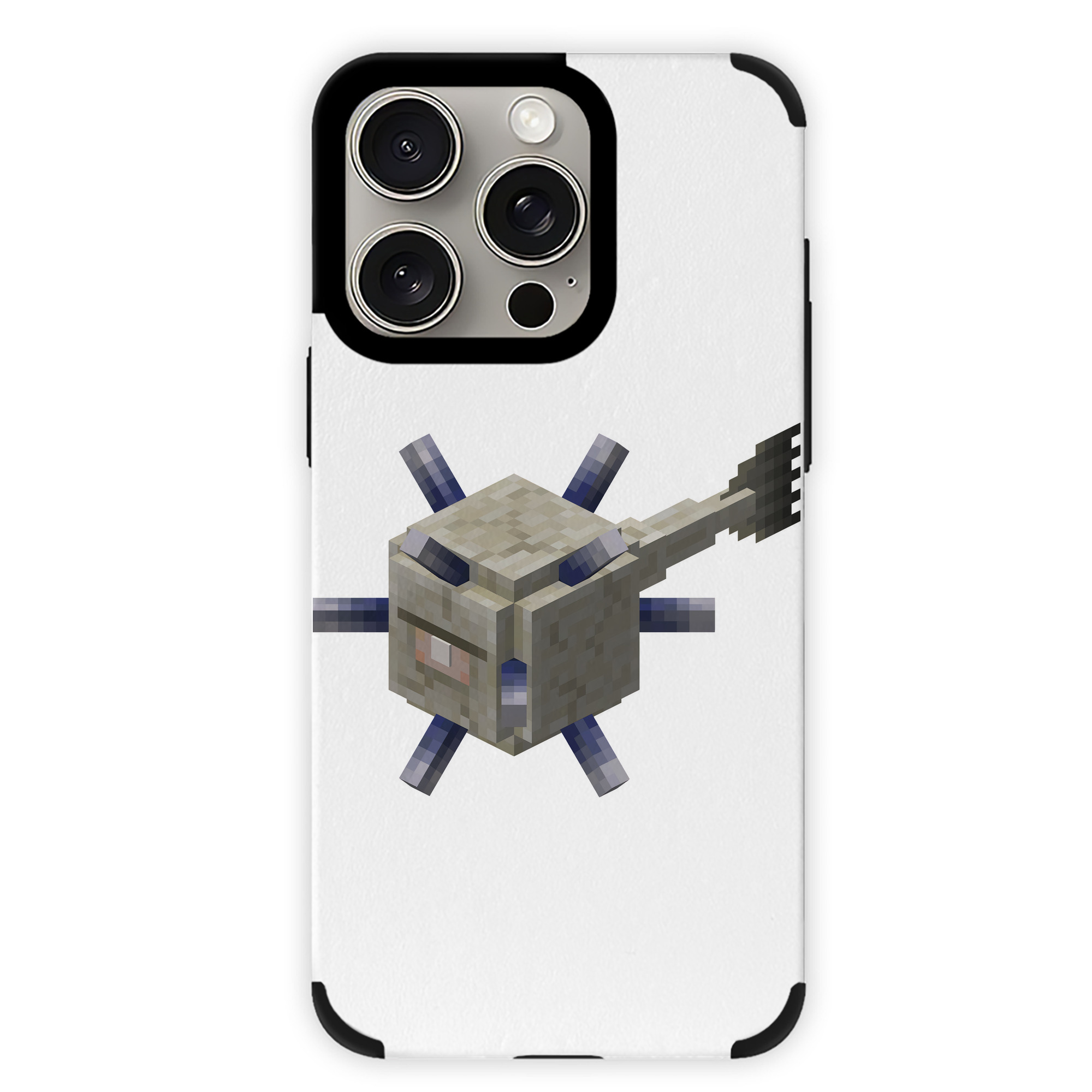 （画像用） マインクラフト ブロックの世界 Minecraft MC Block world 【iPhone15ProMax対応】 PUレザー スマホケース 耐衝撃＆黄変防止